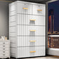 6-drawer Modern Plastic Storage Cabinet Non-Hanging Wardrobe Armoire