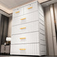 6-drawer Modern Plastic Storage Cabinet Non-Hanging Wardrobe Armoire
