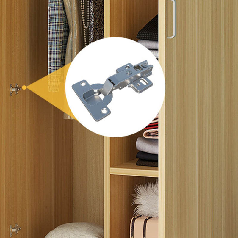 Gabinete de almacenamiento de puerta con bisagras de dormitorio gabinete moderno de madera fabricada con varilla de ropa