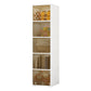 5-Door Storage Cabinet with Legs Contemporary Non-Hanging Armoire