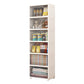 5-Door Storage Cabinet with Legs Contemporary Non-Hanging Armoire