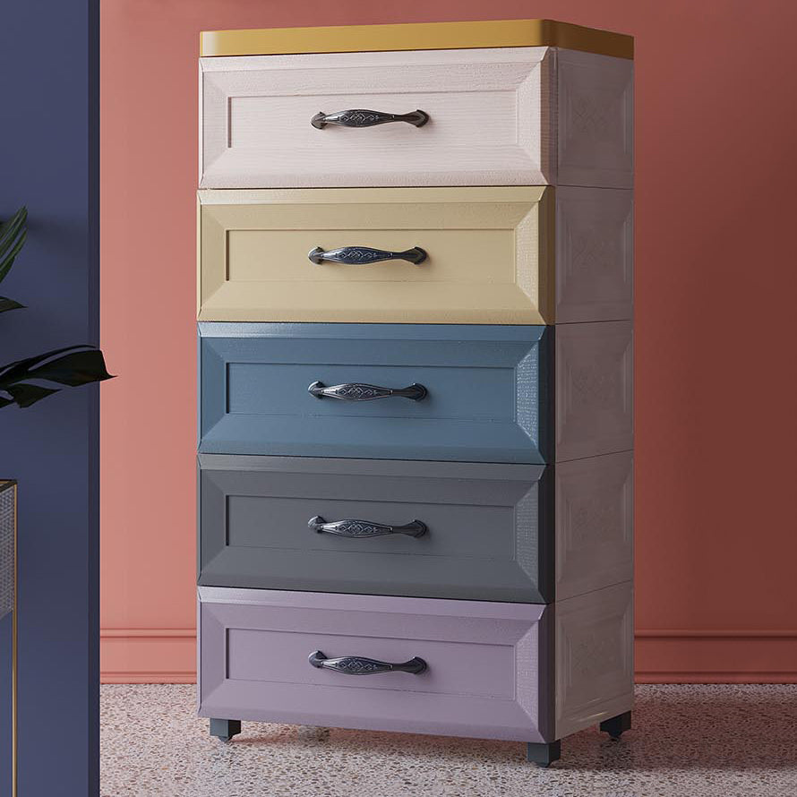 Contemporary Plastic Storage Cabinet Non-Hanging Armoire for Home Clearhalo 'Armoires & Wardrobes' 'armoires_wardrobes' 'Bedroom Furniture' 'furn' 'furn_armoires_wardrobes' 'Furniture' 6108135