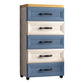 Contemporary Plastic Storage Cabinet Non-Hanging Armoire for Home 18"L x 12"W x 33"H Beige-Blue Clearhalo 'Armoires & Wardrobes' 'armoires_wardrobes' 'Bedroom Furniture' 'furn' 'furn_armoires_wardrobes' 'Furniture' 6108136