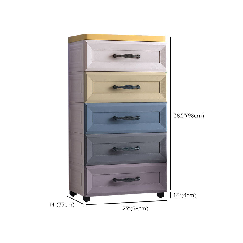Contemporary Plastic Storage Cabinet Non-Hanging Armoire for Home Clearhalo 'Armoires & Wardrobes' 'armoires_wardrobes' 'Bedroom Furniture' 'furn' 'furn_armoires_wardrobes' 'Furniture' 6108159