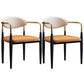Metallic Finish Side Chair with Arms Metal Industrial Dining Chair Orange 2 Piece Set Clearhalo 'Dining Chairs' 'Dining Tables & Seating' 'dining_chair' 'furn' 'furn_dining_chair' 'Furniture' 'Kitchen & Dining Furniture' 6110780