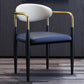 Metallic Finish Side Chair with Arms Metal Industrial Dining Chair Blue 1 Piece Clearhalo 'Dining Chairs' 'Dining Tables & Seating' 'dining_chair' 'furn' 'furn_dining_chair' 'Furniture' 'Kitchen & Dining Furniture' 6110784