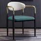 Metallic Finish Side Chair with Arms Metal Industrial Dining Chair Green 1 Piece Clearhalo 'Dining Chairs' 'Dining Tables & Seating' 'dining_chair' 'furn' 'furn_dining_chair' 'Furniture' 'Kitchen & Dining Furniture' 6110789