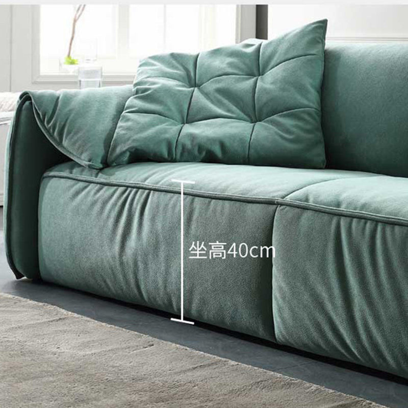 フェイクレザーピロートップアームソファコンテンポラリークッション標準ソファ