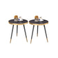 Modernistic Metal 3 Legs End Table Round Slate Top Side End Table Black Gold 2 Clearhalo 'Coffee & Accent Tables' 'End & Side Tables' 'end_side_tables' 'furn' 'furn_end_side_tables' 'Furniture' 'Living Room Furniture' 6110816