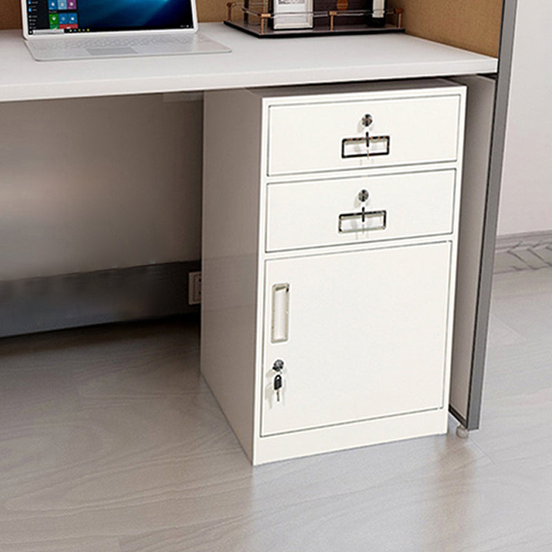 Vertical Filing Cabinet Metal Fire-Resistant File Cabinet with Storage White 2 Clearhalo 'Filing Cabinets' 'filling_cabinets' 'furn' 'furn_filling_cabinets' 'Furniture' 'Office Furniture' 6110923