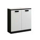 Wood Filing Cabinet Contemporary File Cabinet with Storage for Home or Office Black-White 2 Clearhalo 'Filing Cabinets' 'filling_cabinets' 'furn' 'furn_filling_cabinets' 'Furniture' 'Office Furniture' 6110940