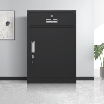 Mobile verticale di archiviazione in acciaio contemporaneo resistente al fuoco