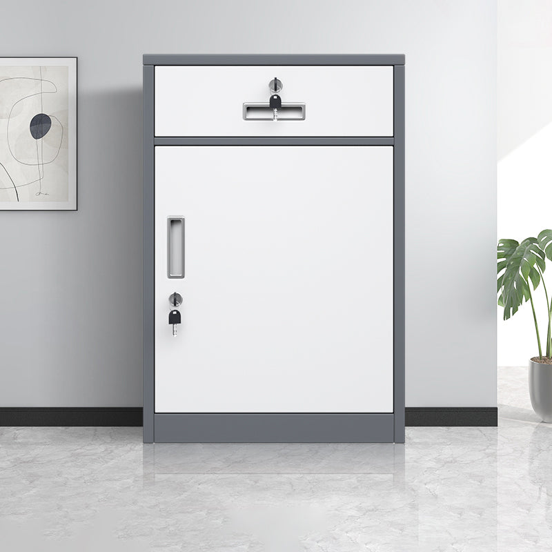 Mobile verticale di archiviazione in acciaio contemporaneo resistente al fuoco