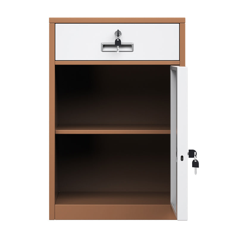 Mobile verticale di archiviazione in acciaio contemporaneo resistente al fuoco