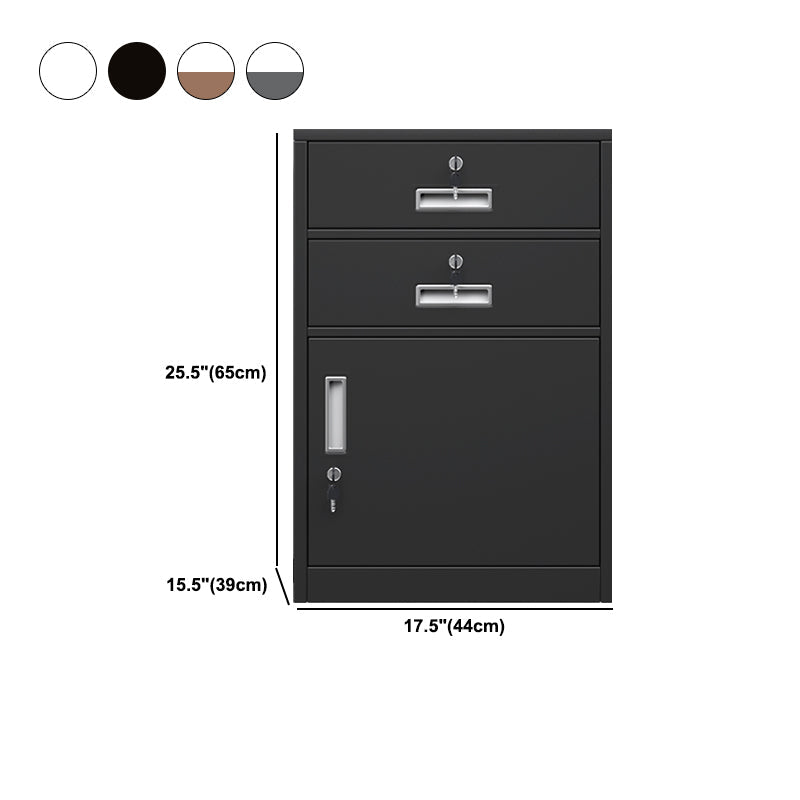 Mobile verticale di archiviazione in acciaio contemporaneo resistente al fuoco