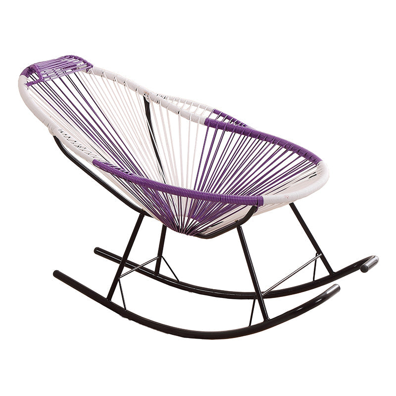 Stilvoller Schaukelakzent -Stuhl gewebter Seilblock innerner Schaukelstuhl