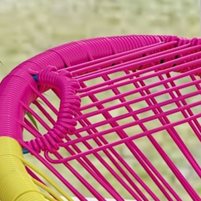 Chaise à bascule résistante aux intempéries en osier à bascule moderne