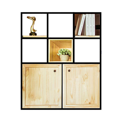 Mid-Century Modern Wine Bottle Rack Rubberwood Freestanding Wine Bottle Holder 35.4"L x 9.8"W x 47.2"H Clearhalo 'furn' 'furn_wine_racks' 'Furniture' 'Kitchen & Dining Furniture' 'Wine Racks' 'wine_racks' 6111178