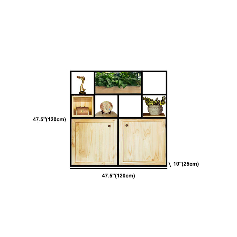 Mid-Century Modern Wine Bottle Rack Rubberwood Freestanding Wine Bottle Holder Clearhalo 'furn' 'furn_wine_racks' 'Furniture' 'Kitchen & Dining Furniture' 'Wine Racks' 'wine_racks' 6111204