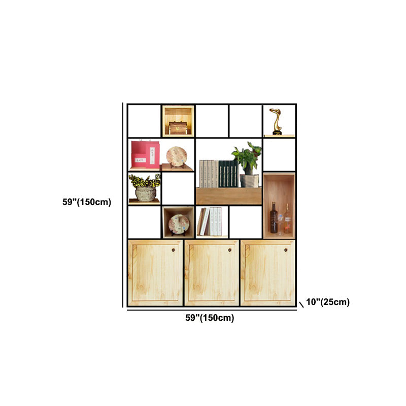 Mid-Century Modern Wine Bottle Rack Rubberwood Freestanding Wine Bottle Holder Clearhalo 'furn' 'furn_wine_racks' 'Furniture' 'Kitchen & Dining Furniture' 'Wine Racks' 'wine_racks' 6111207