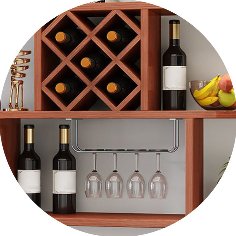 Wood Wall Mounted Modern Wine Rack Wine Stemware Holder for Home Clearhalo 'furn' 'furn_wine_racks' 'Furniture' 'Kitchen & Dining Furniture' 'Wine Racks' 'wine_racks' 6111215