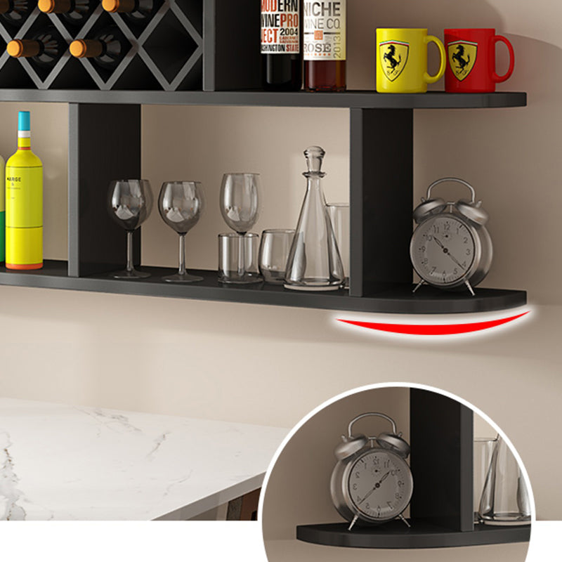 Wood Wall Mounted Modern Wine Rack Wine Stemware Holder for Home Clearhalo 'furn' 'furn_wine_racks' 'Furniture' 'Kitchen & Dining Furniture' 'Wine Racks' 'wine_racks' 6111220
