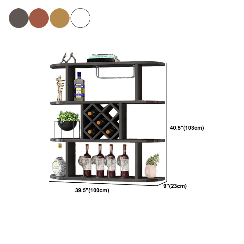 Wood Wall Mounted Modern Wine Rack Wine Stemware Holder for Home Clearhalo 'furn' 'furn_wine_racks' 'Furniture' 'Kitchen & Dining Furniture' 'Wine Racks' 'wine_racks' 6111227