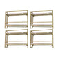 Modern Wall Mounted Wine Racks Metal Wine Jail With Glass Holder & Storage Shelf 31.5"L x 8"W x 24"H Gold 4 Piece Set Clearhalo 'furn' 'furn_wine_racks' 'Furniture' 'Kitchen & Dining Furniture' 'Wine Racks' 'wine_racks' 6111246