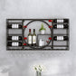 Metal Wall Mounted Modern Wine Rack 4"W x 16.5"H Wine Stemware Holder Black Clearhalo 'furn' 'furn_wine_racks' 'Furniture' 'Kitchen & Dining Furniture' 'Wine Racks' 'wine_racks' 6111350
