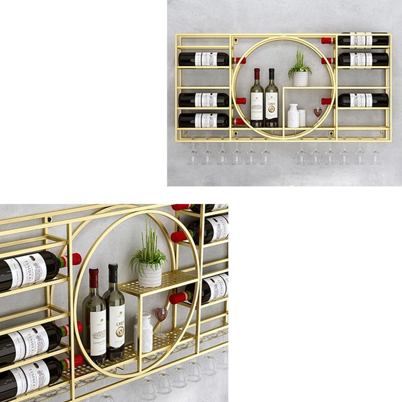 Metal Wall Mounted Modern Wine Rack 4"W x 16.5"H Wine Stemware Holder Clearhalo 'furn' 'furn_wine_racks' 'Furniture' 'Kitchen & Dining Furniture' 'Wine Racks' 'wine_racks' 6111352