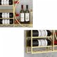 Metal Wall Mounted Modern Wine Rack 4"W x 16.5"H Wine Stemware Holder Clearhalo 'furn' 'furn_wine_racks' 'Furniture' 'Kitchen & Dining Furniture' 'Wine Racks' 'wine_racks' 6111353