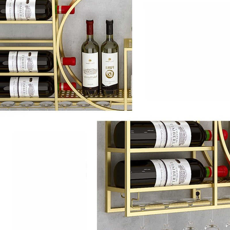 Metal Wall Mounted Modern Wine Rack 4"W x 16.5"H Wine Stemware Holder Clearhalo 'furn' 'furn_wine_racks' 'Furniture' 'Kitchen & Dining Furniture' 'Wine Racks' 'wine_racks' 6111353