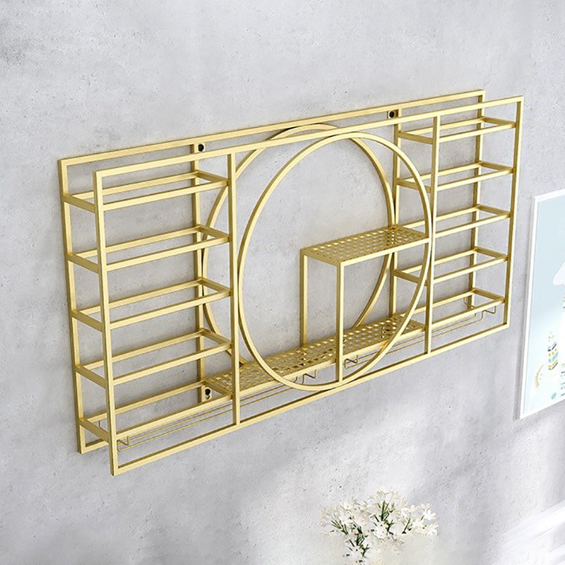 Metal Wall Mounted Modern Wine Rack 4"W x 16.5"H Wine Stemware Holder Clearhalo 'furn' 'furn_wine_racks' 'Furniture' 'Kitchen & Dining Furniture' 'Wine Racks' 'wine_racks' 6111354