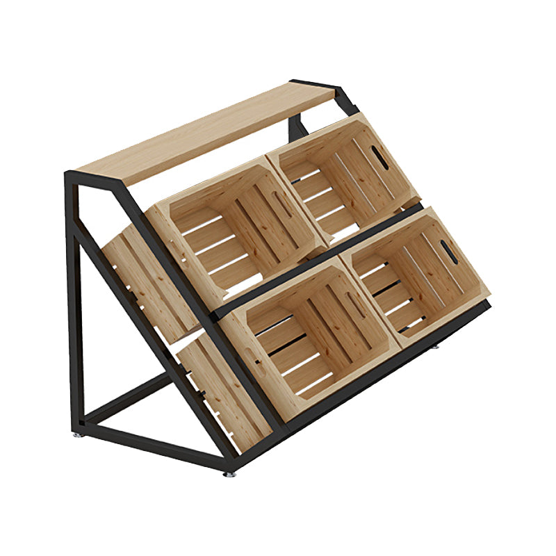 Freestanding Wooden Wine Rack Bottle Industrial Bottle Rack in Natural Wood 49.6"L x 33.9"W x 33.5"H Clearhalo 'furn' 'furn_wine_racks' 'Furniture' 'Kitchen & Dining Furniture' 'Wine Racks' 'wine_racks' 6111378