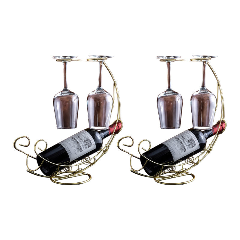 Glam Tabletop Wine Holder Rack Metal Wine Rack Kit voor woonkamer
