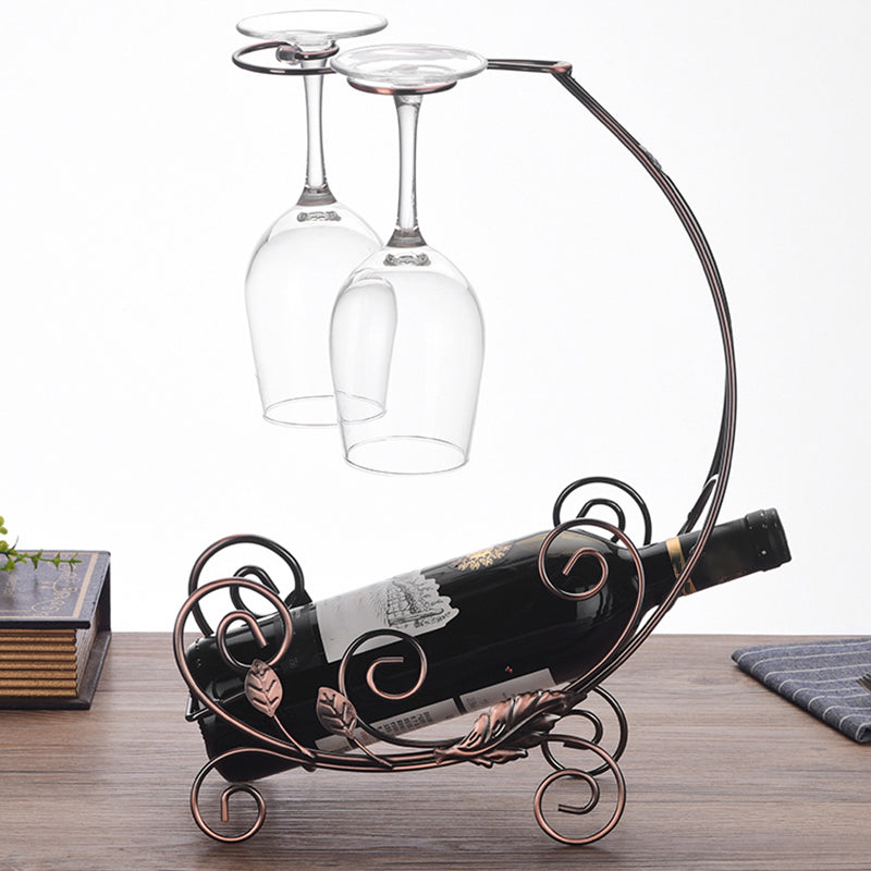 Glam Tabletop Wine Holder Rack Metal Wine Rack Kit voor woonkamer