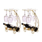 Glam Tabletop Wine Holder Rack Metal Wine Rack Kit voor woonkamer