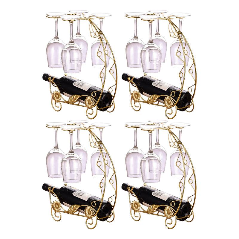 Glam Tabletop Wine Holder Rack Metal Wine Rack Kit voor woonkamer