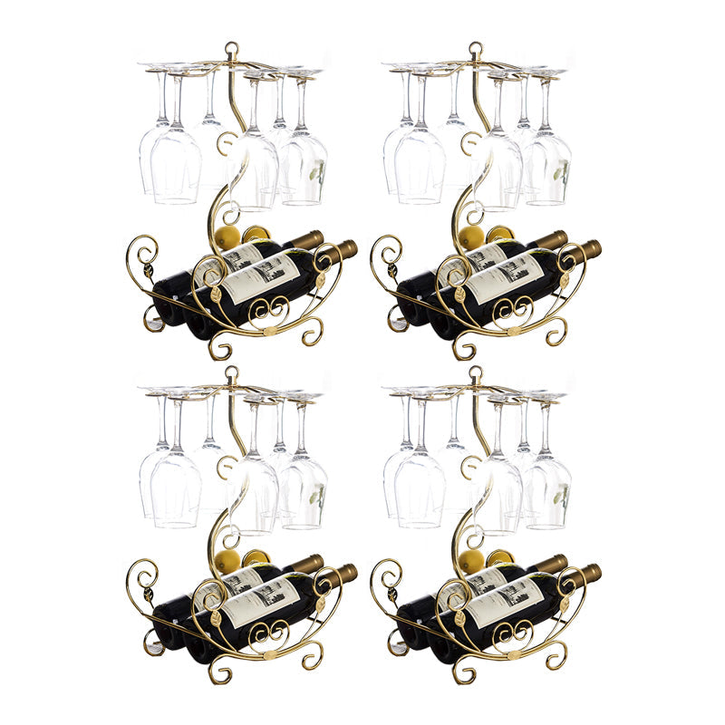 Glam Tabletop Wine Holder Rack Metal Wine Rack Kit voor woonkamer
