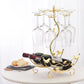 Glam Tabletop Wine Holder Rack Metal Wine Rack Kit voor woonkamer