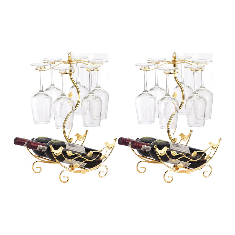 Glam Tabletop Wine Holder Rack Metal Wine Rack Kit voor woonkamer