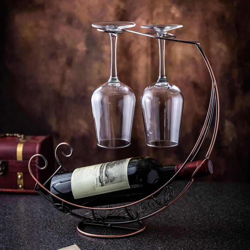 Glam Tabletop Wine Holder Rack Metal Wine Rack Kit voor woonkamer