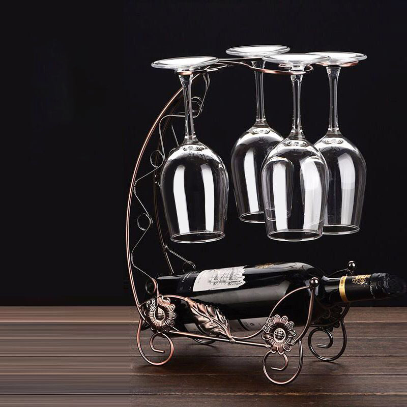 Glam Tabletop Wine Holder Rack Metal Wine Rack Kit voor woonkamer