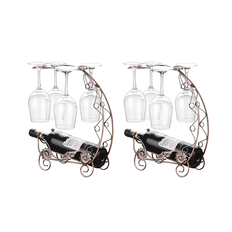 Glam Tabletop Wine Holder Rack Metal Wine Rack Kit voor woonkamer