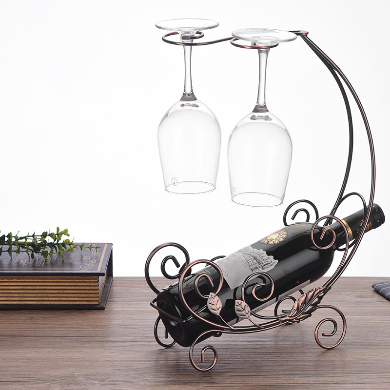 Glam Tabletop Wine Holder Rack Metal Wine Rack Kit voor woonkamer