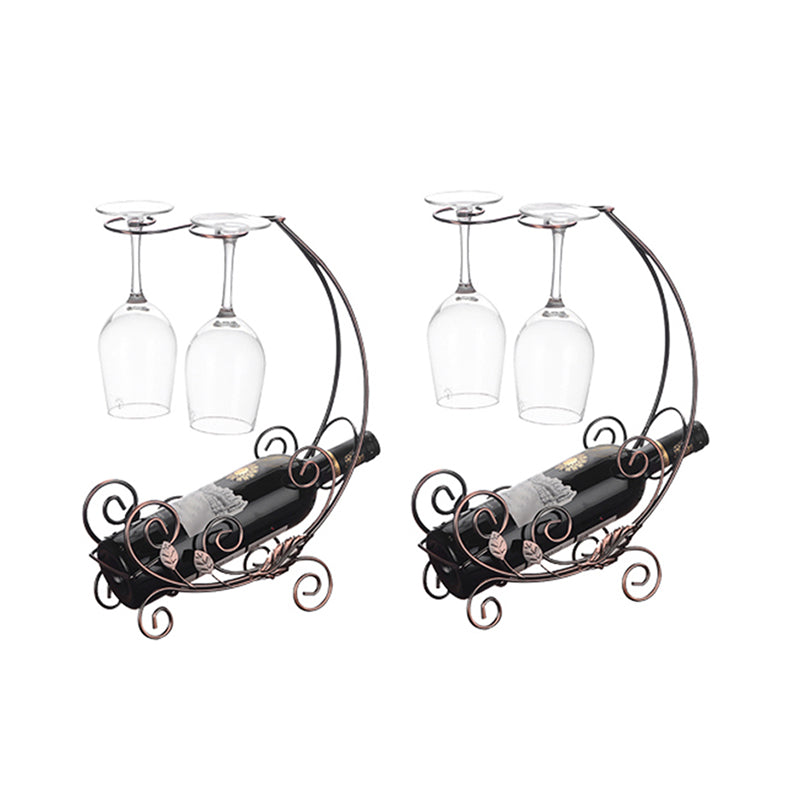 Glam Tabletop Wine Holder Rack Metal Wine Rack Kit voor woonkamer