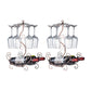 Glam Tabletop Wine Holder Rack Metal Wine Rack Kit voor woonkamer