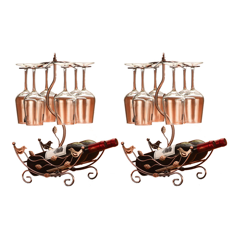 Glam Tabletop Wine Holder Rack Metal Wine Rack Kit voor woonkamer