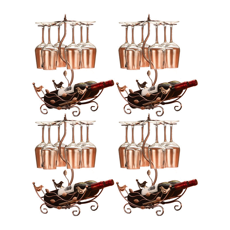 Glam Tabletop Wine Holder Rack Metal Wine Rack Kit voor woonkamer