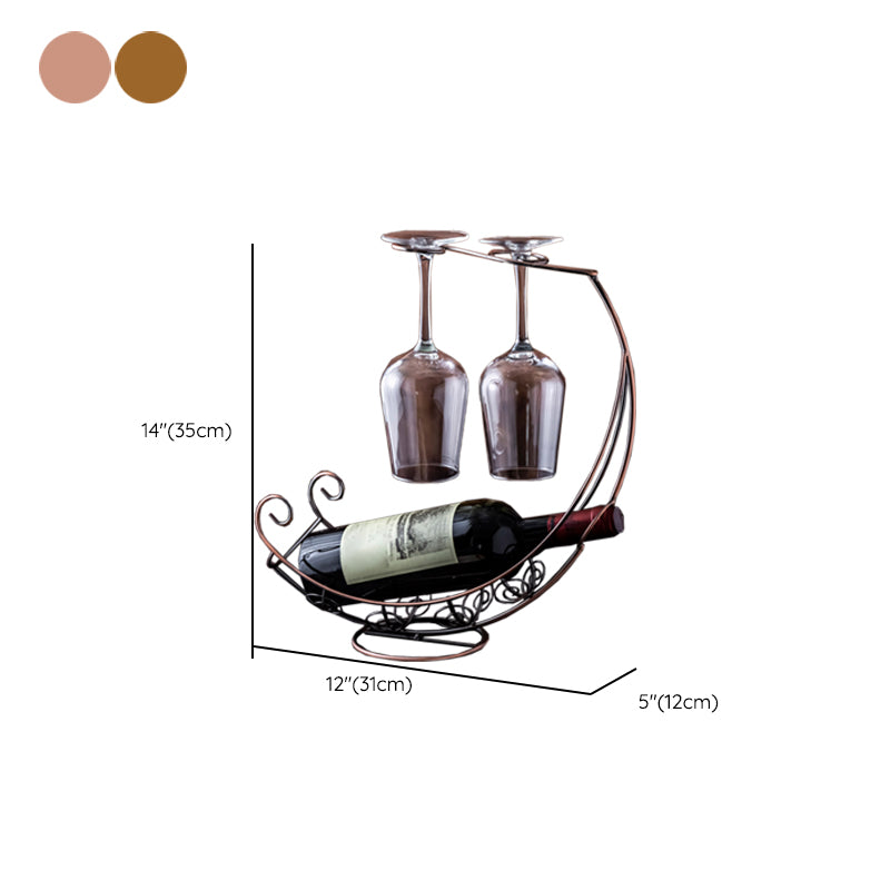 Glam Tabletop Wine Holder Rack Metal Wine Rack Kit voor woonkamer